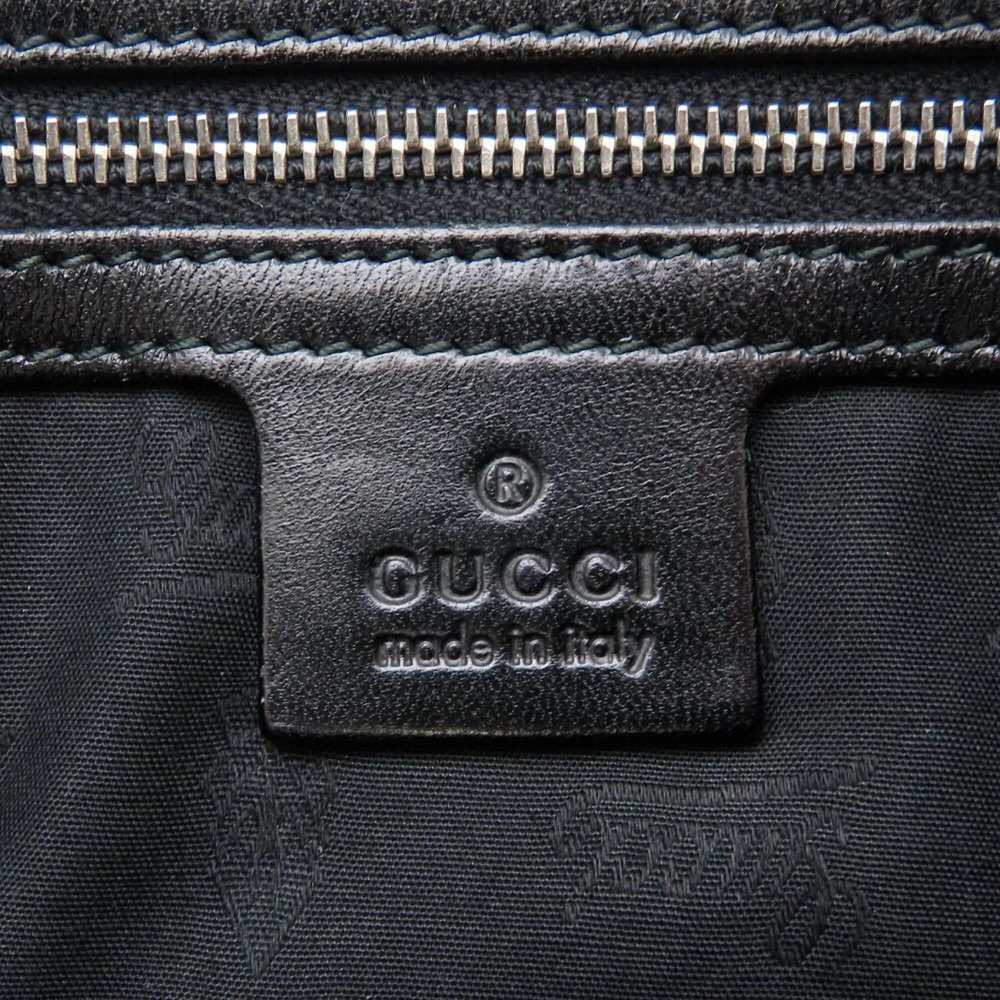 GUCCI Black Leather Tote Bag - Picture 8 of 16